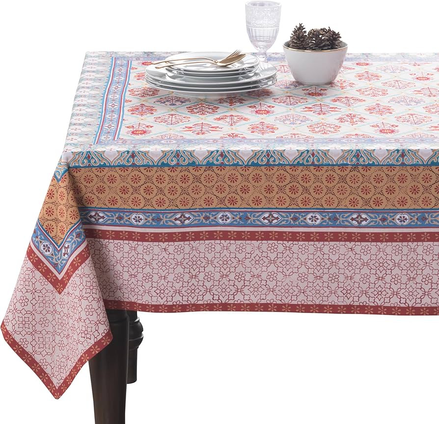 Maison d' Hermine Table Cloth Rectangle Table 100% Cotton 60 x 108 Inches Fall Tablecloth Reusabl... | Amazon (US)