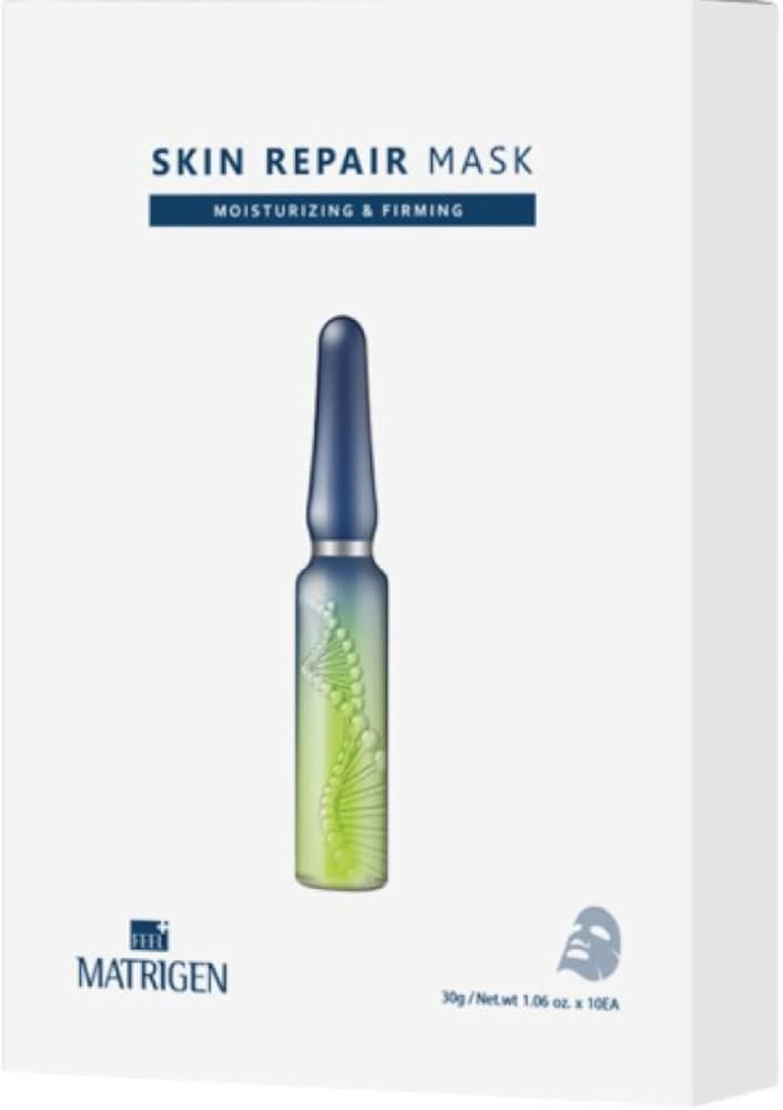 MATRIGEN Skin Repair Mask- Korean Face Mask With 6 Peptides for Moisturizing & Firming- Collagen ... | Amazon (US)