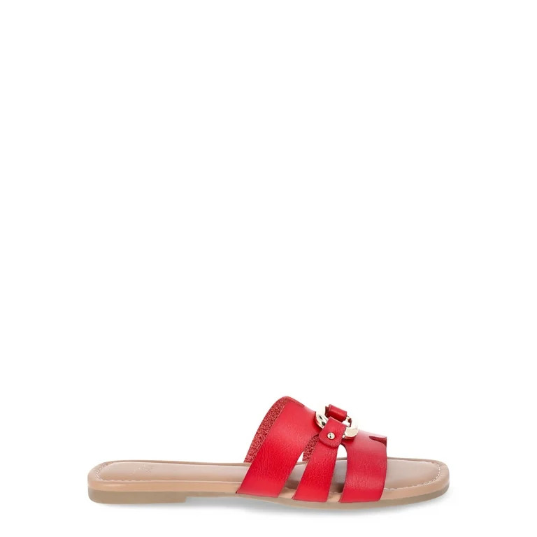Time and Tru Women's Hardware Slide Sandal | Walmart (US)