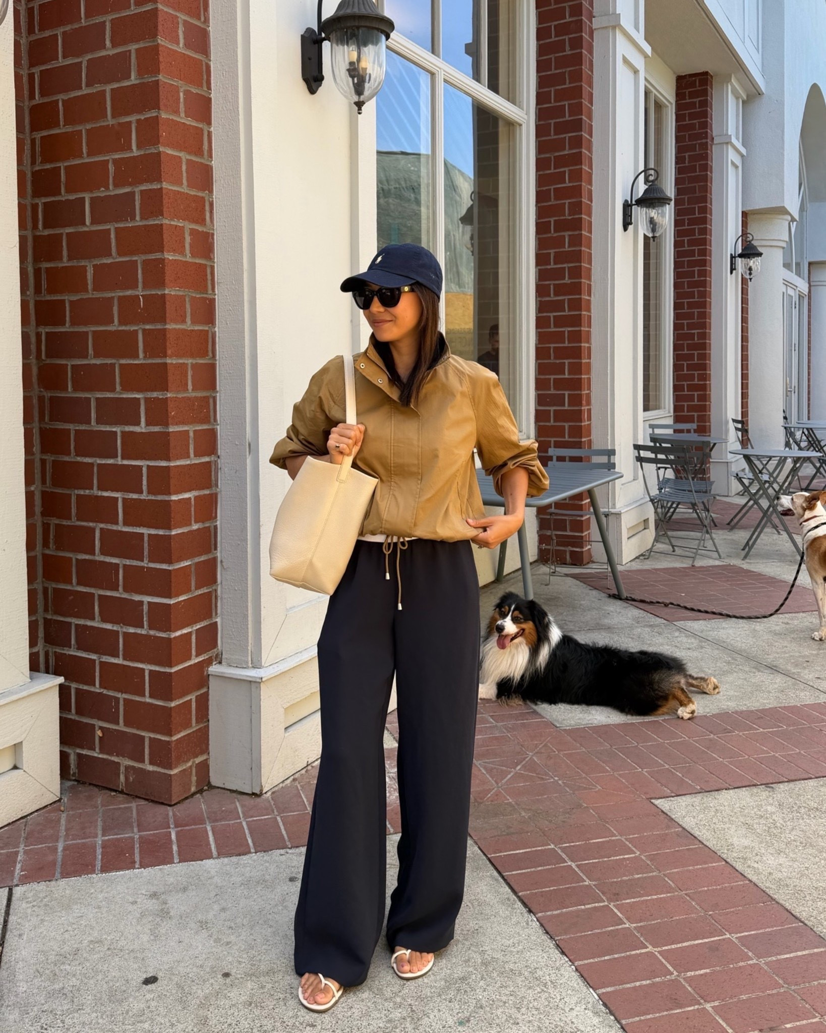 End of summer / early fall outfit with a light layering jacket 

Rails jacket size small — 40% off 
Aritzia lodge pants xs regular dark night navy
Quince bucket bag small 

Casual chic / easy simple outfit of the day

#LTKootd #LTKSaleAlert