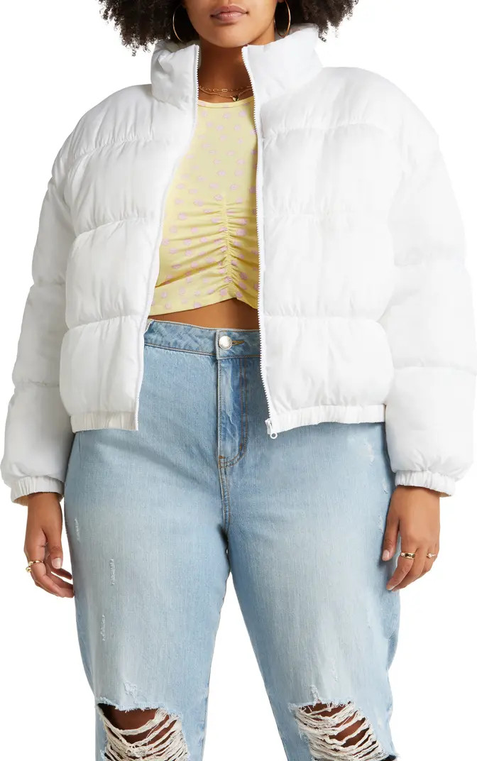 BP. Water-Resistant Crop Puffer Jacket | Nordstrom | Nordstrom Canada