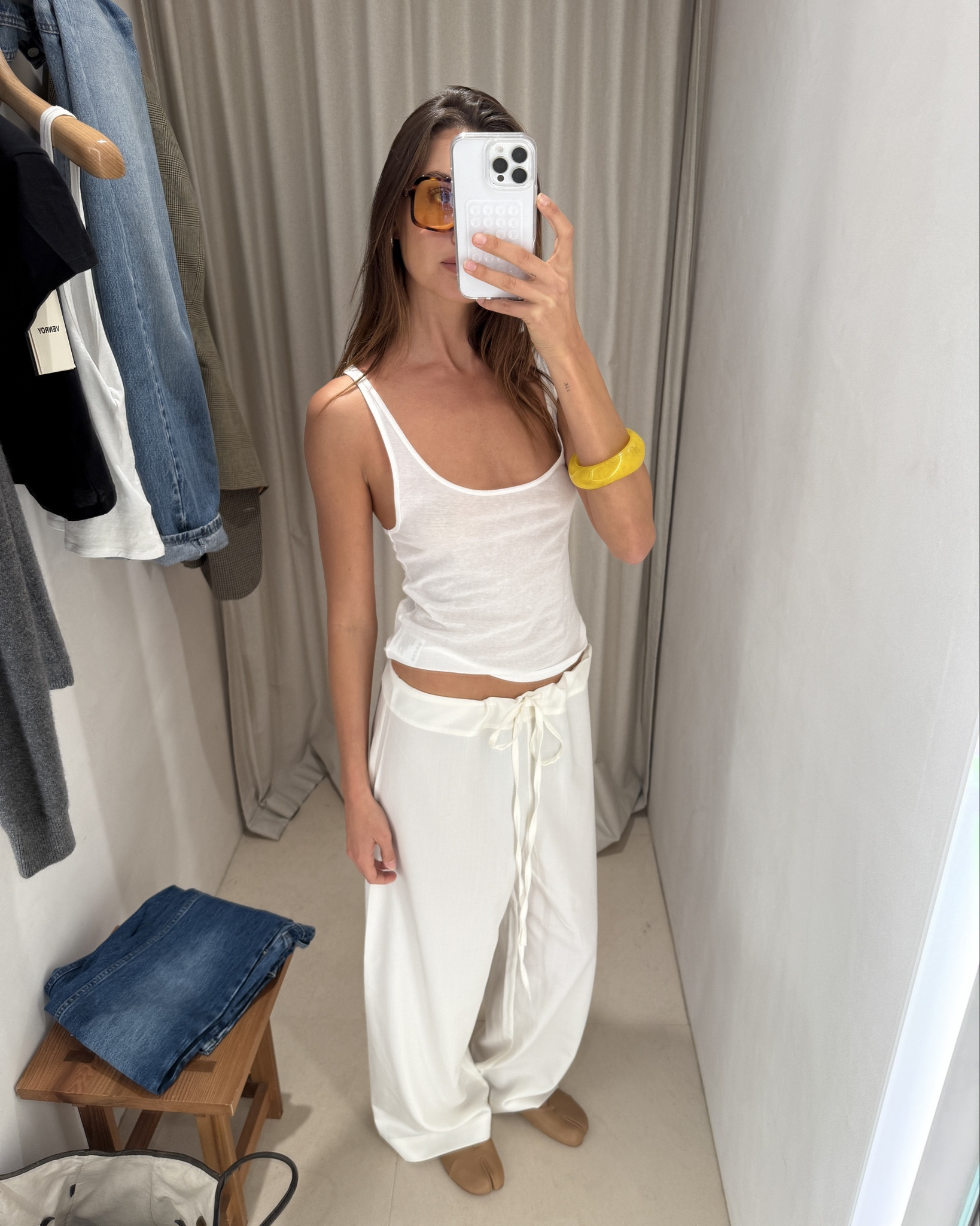 These pants are so chic and comfy and summer and this tank is also perfect I had to get every colour 