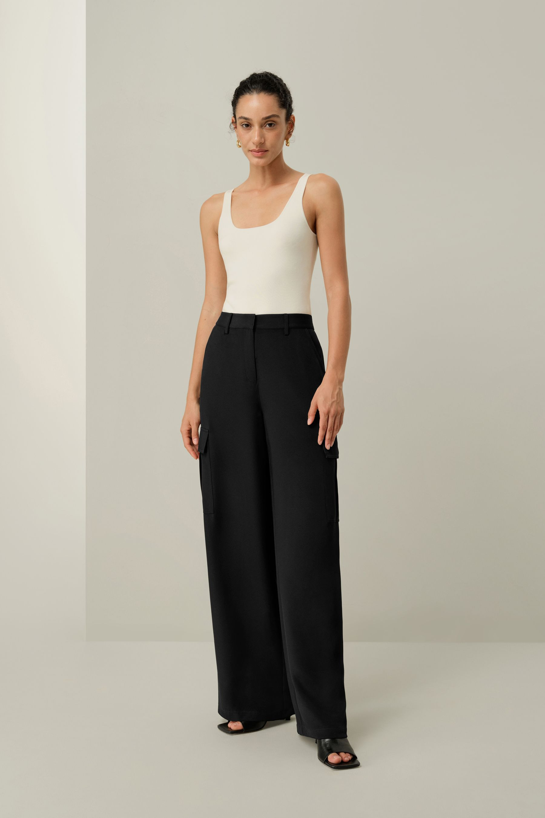 Milano Knit Silk Viscose Tank Top | LILYSILK