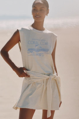 Celandine 100% Cotton Knotted Tee Mini Dress | Anthropologie (US)