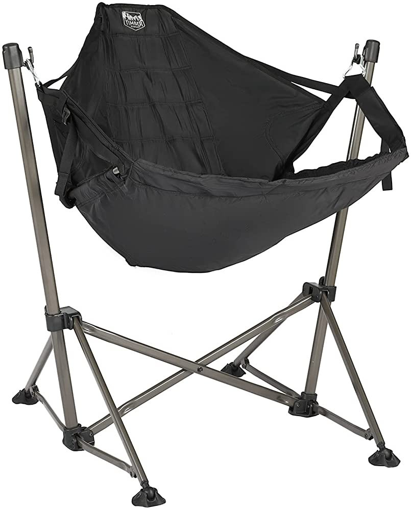 Timber Ridge Hammock Chair Padded Portable Folding, Adult, Black | Amazon (US)