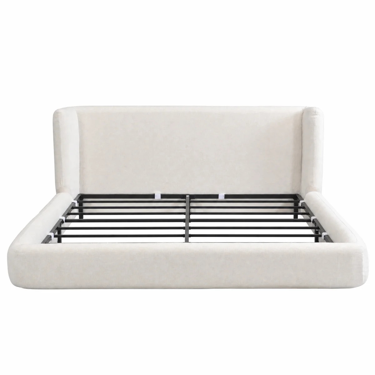 Luxurious Cloud Soft Compressed Upholstered Wingback Bed | Wayfair North America