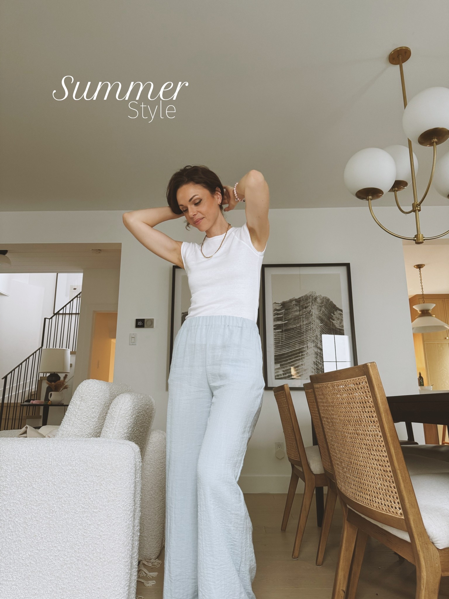 My Summer fashion style this year is fresh yet cozy. I’m all about that comfort. 

Pant & Top from Zara
Alternate options below. 

#linen 
#wide leg pants 
#summer 
#summer fashion 

#LTKOver40 #LTKStyleTip #LTKSeasonal
