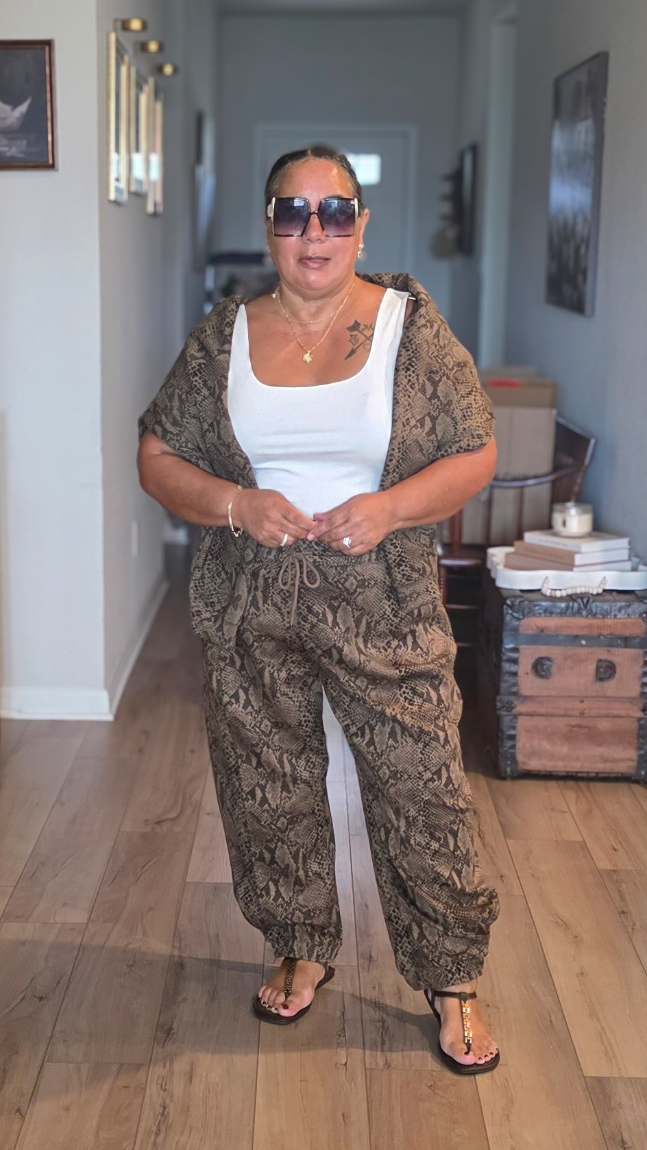 OOTD------- Wearing xxl everything.  I love this print

#LTKSeasonal #LTKOver40 #LTKMidsize