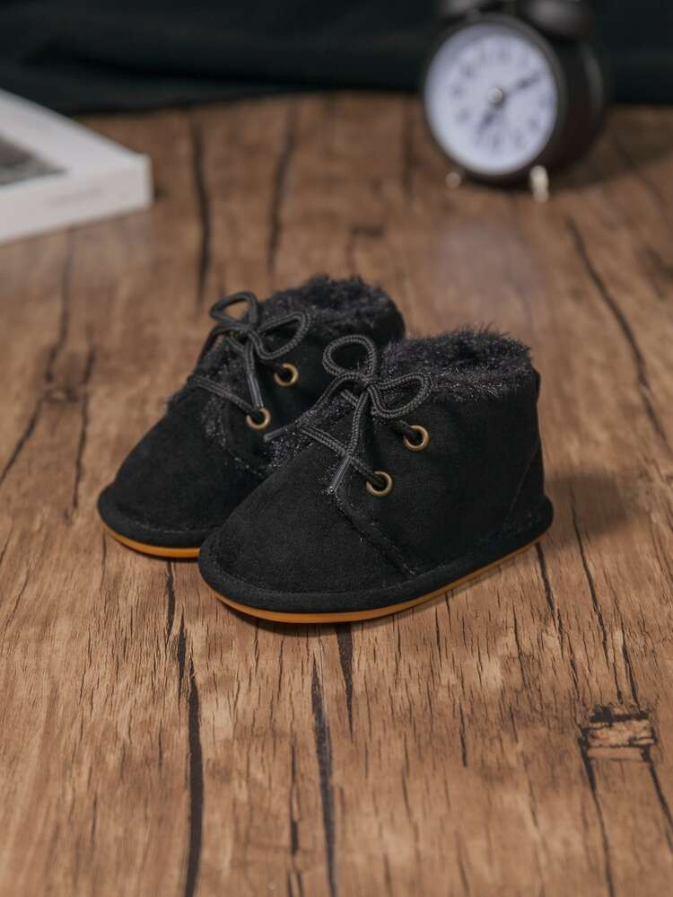 Baby Minimalist Lace Up Front Boots | SHEIN