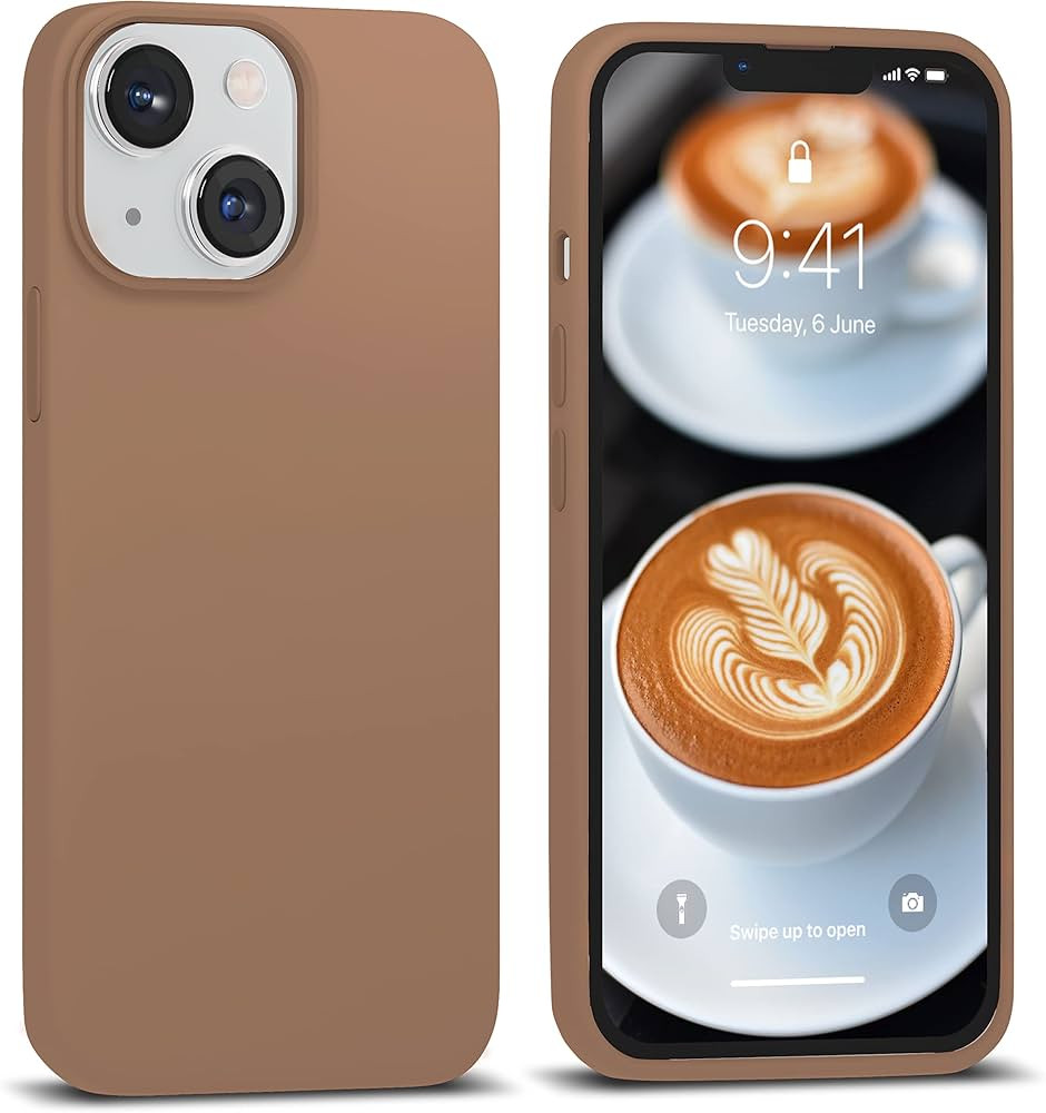 IceSword iPhone 14 Case Coffee (2022),Liquid Silicone Case Phone Cover Slim Protective,Soft Anti-... | Amazon (US)