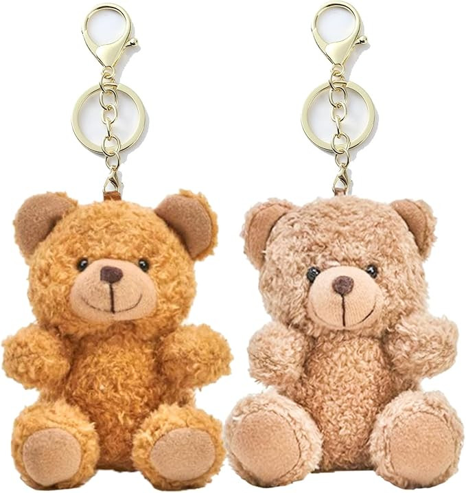 8 Inch Plush Bear Keychain, Bag Charms for Backpack, Handbag Accessories Pendant | Amazon (US)