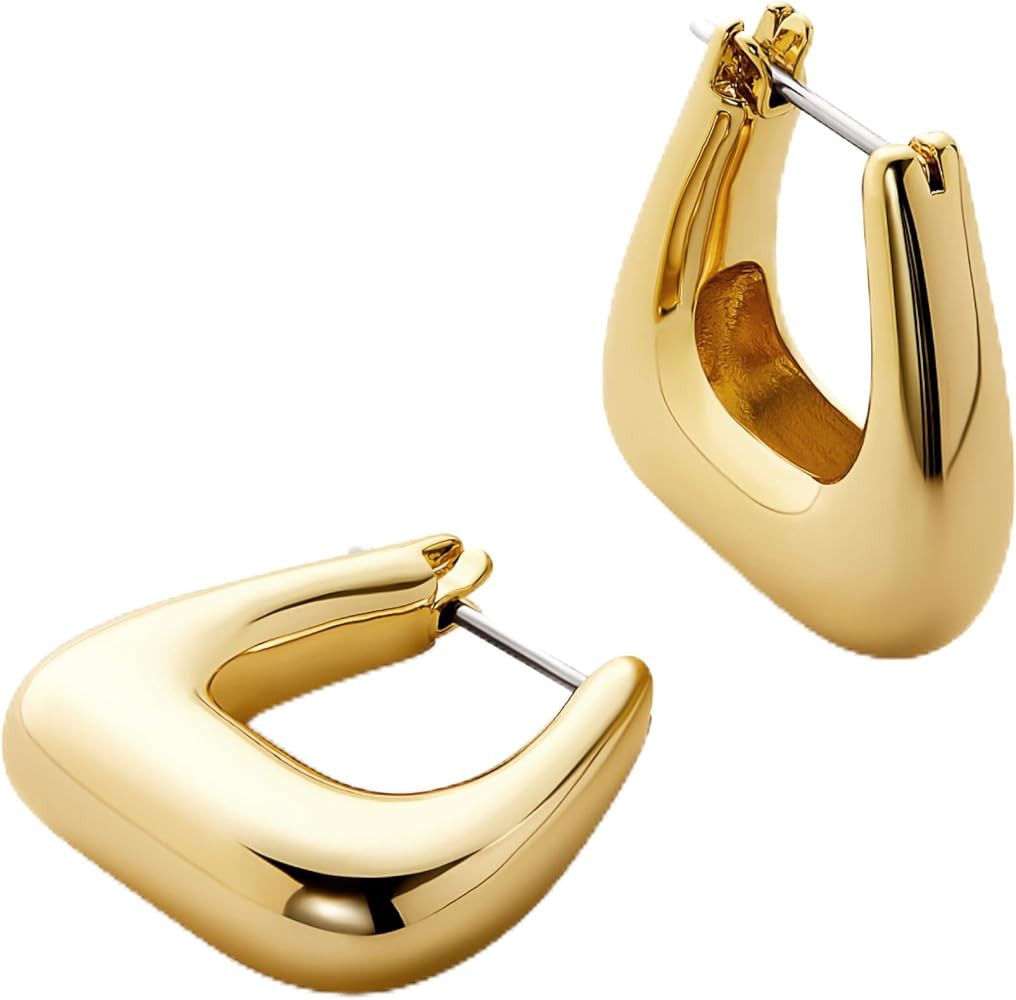 Ana Luisa Sphere Hoop Earring -Abby and Dakota Styles Womens Earrings - Trendy 14K Gold Plated, S... | Amazon (US)