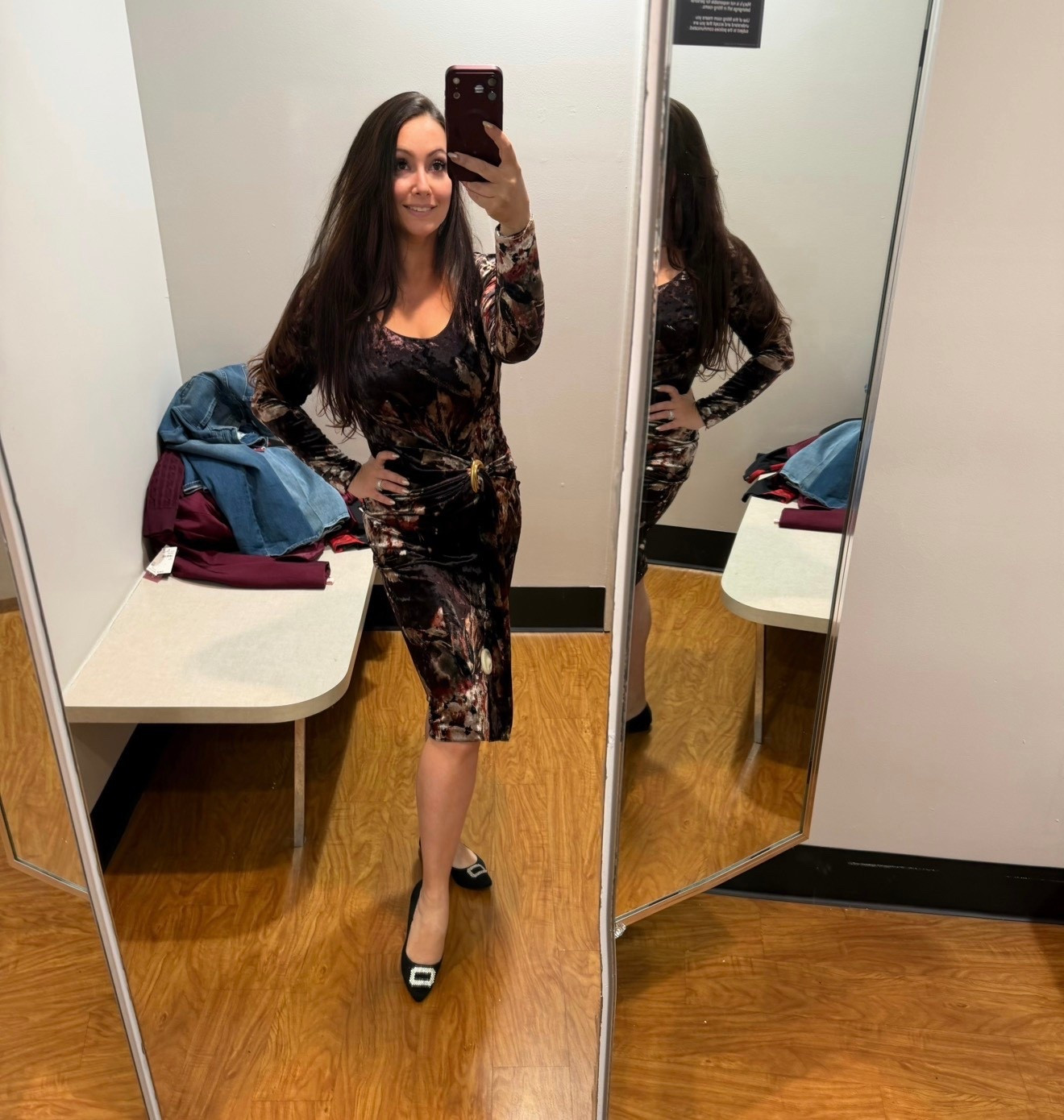 This beautiful velvet wrap dress by Donna Karen  is 30% off today at Macy’s! 

#LTKCyberWeek #LTKSaleAlert #LTKfoodie