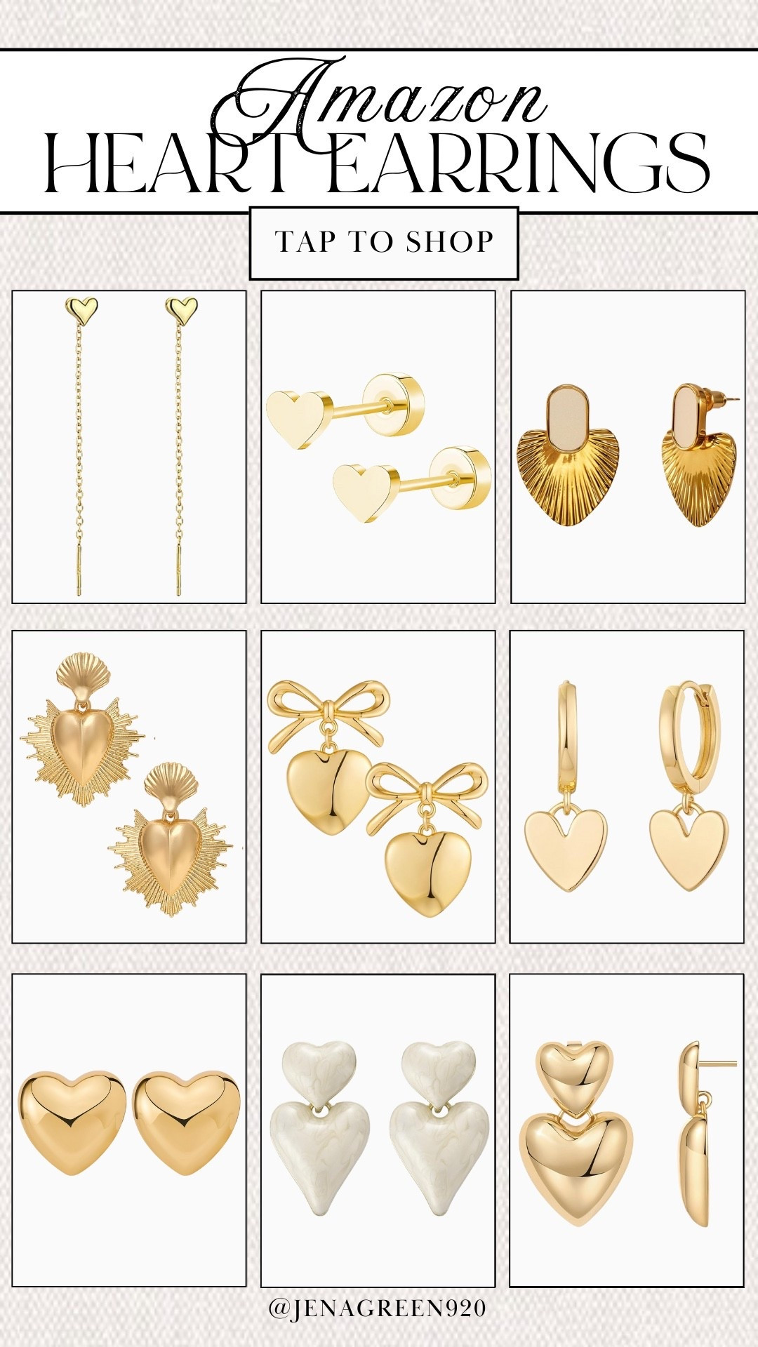 Amazon Heart Earrings | Gold Jewelry | Valentines Day #LTKFindsUnder50 #LTKFindsUnder100

#LTKSeasonal