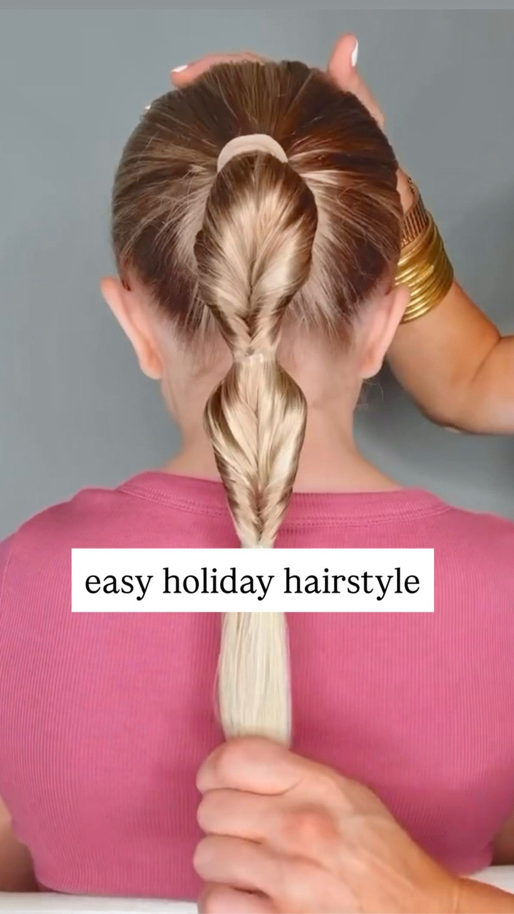 EASY HOLIDAY HAIRSTYLE ❤️ This is a pretty hairstyle for the holiday season! I just love this one, super easy! Sharing my favorite hair products, too! 

#LTKHoliday #LTKBeauty