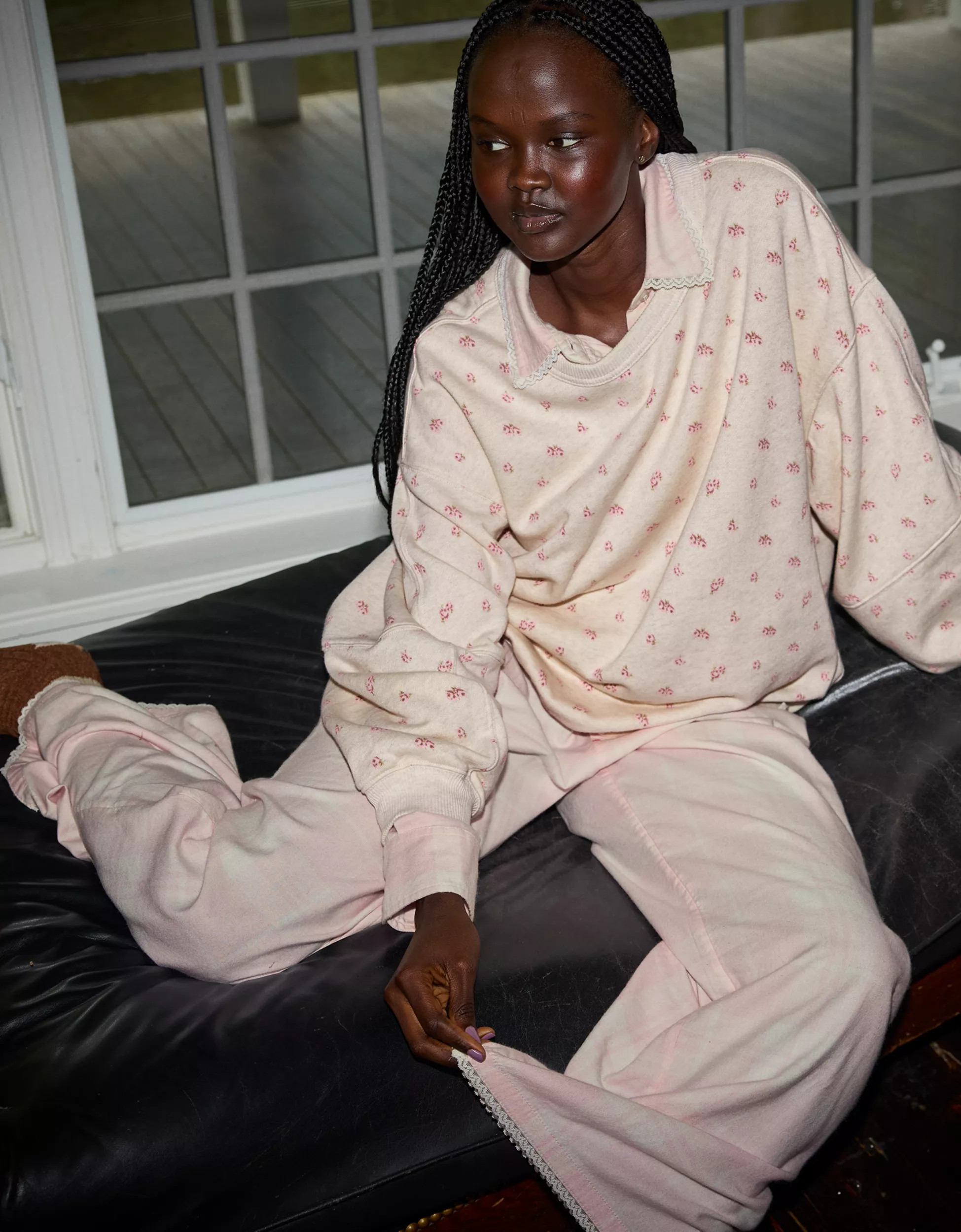 Aerie Street Flannel Trouser PJ | Aerie