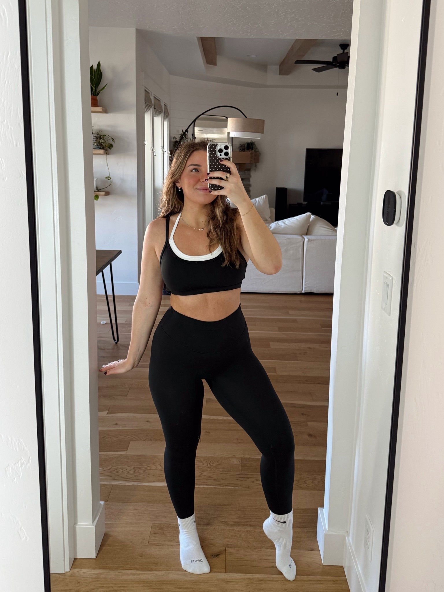 Love this layered bra! Wearing a medium🖤 

#LTKActive #LTKgrwm #LTKootd