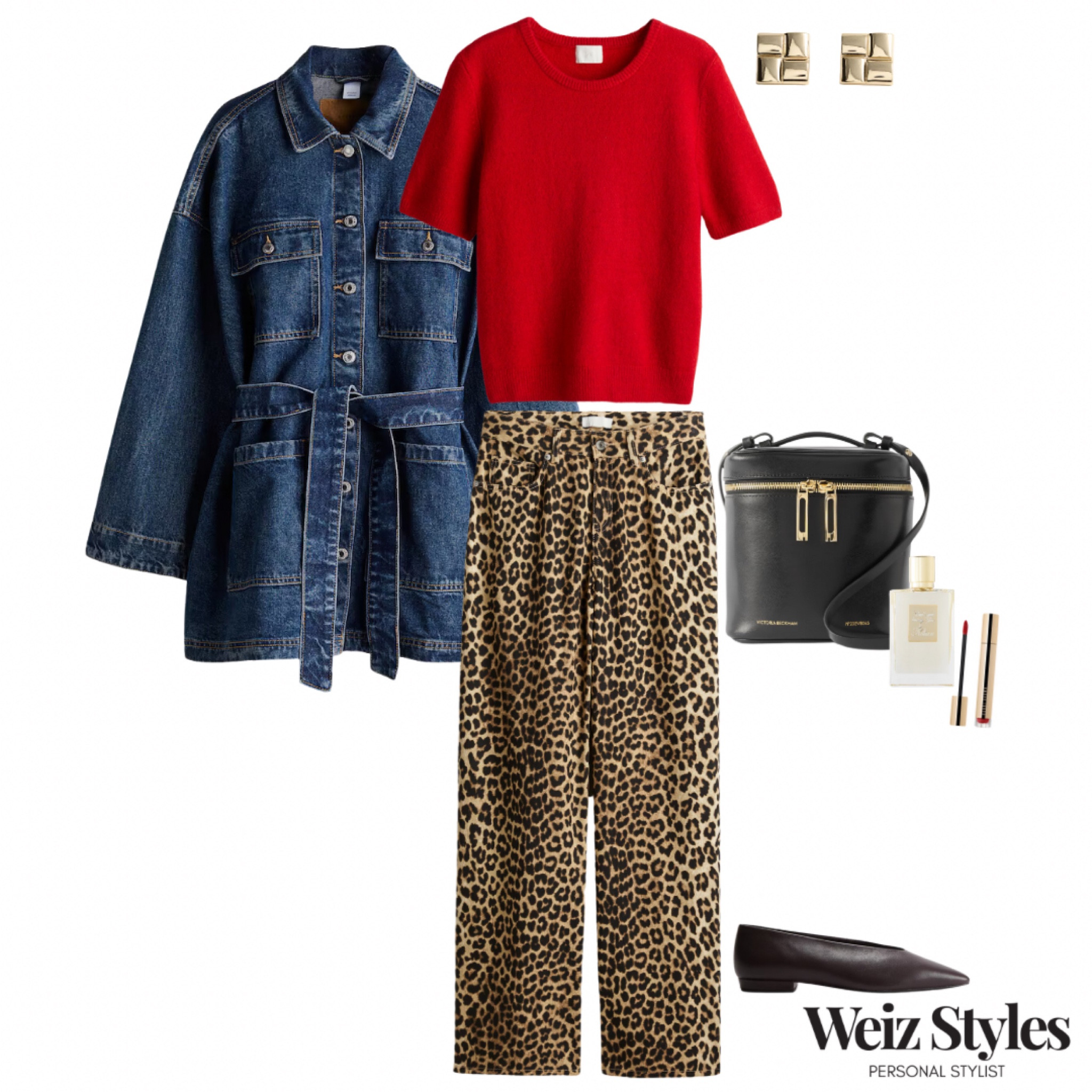 A really fun autumnal outfit full of key trends for the new season, all in one ❤️ I love how versatile the leopard jeans are ✨

Head to www.weizstyles.com to find out how I can help you on your style journey 💖

Louise x

Personal stylist, styling, ootd, neutral aesthetic, London, Weiz styles, shopping, outfit of the day, uk, confident, handbag, bag, perfume, fragrance, lipstick, lip, elevate you style, feel good, flat lay, shopping, high street, designer, ltk, leopard trousers, jeans, print, neutral, all over print, animal prints, jeans, flat shoes, slip ons, red knitwear, T-shirt, autumn, autumnal, pop of colour, colourful, personality, character, cool, trendy, elevate, feminine, denim jacket, belt, gold earrings, mango, H&M, net a porter, elegant, lipstick, chic, creative, fun, shopping 

#LTKautumn #LTKeurope #LTKstyletip
