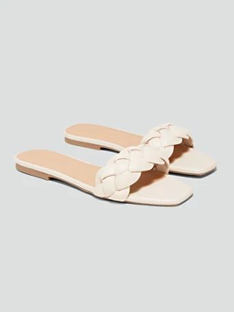 Thora Braided Flat Sandals - Fashion To Figure | Fashion to Figure