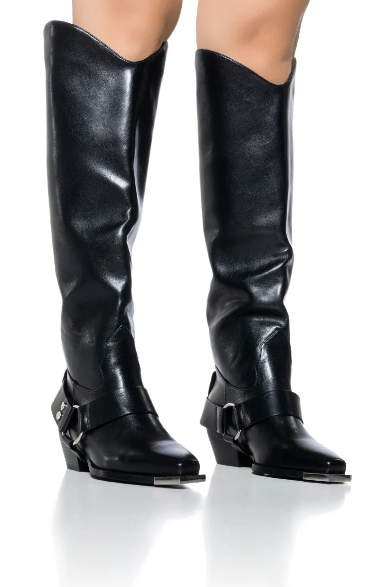 AZALEA WANG LINCOLN PARK BLACK WESTERN BOOT | AKIRA
