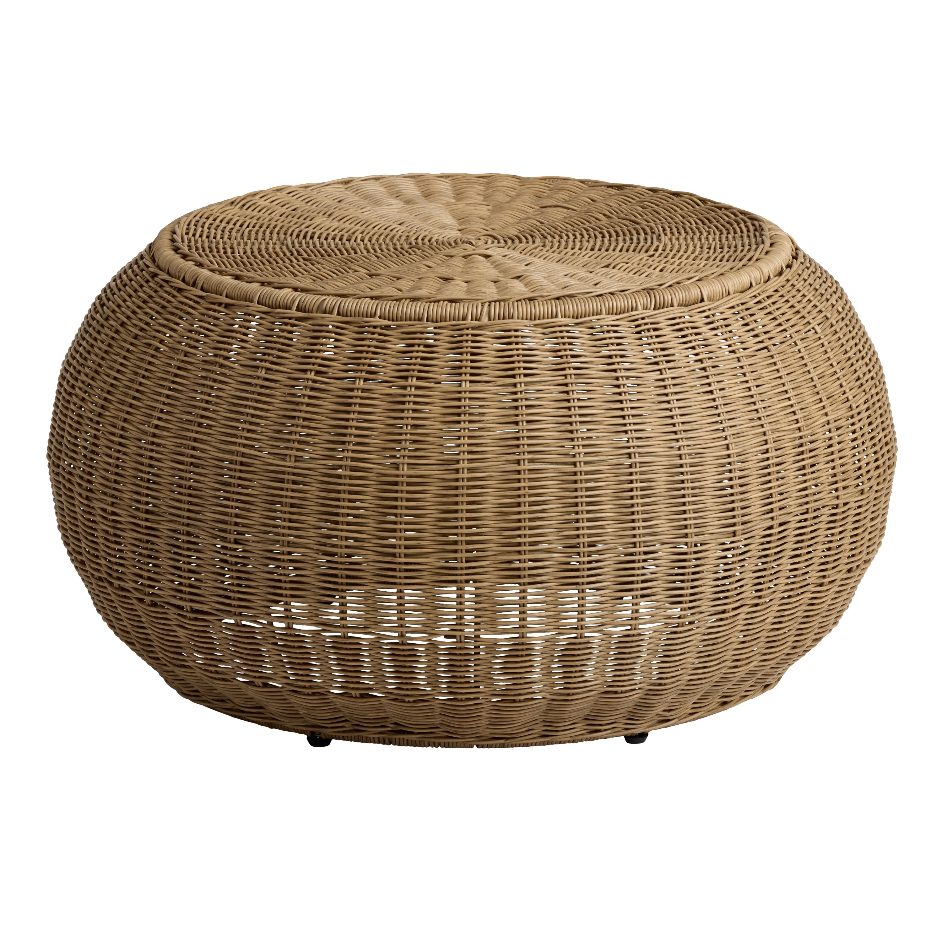 Maldive II Round All Weather Wicker Outdoor Coffee Table | World Market