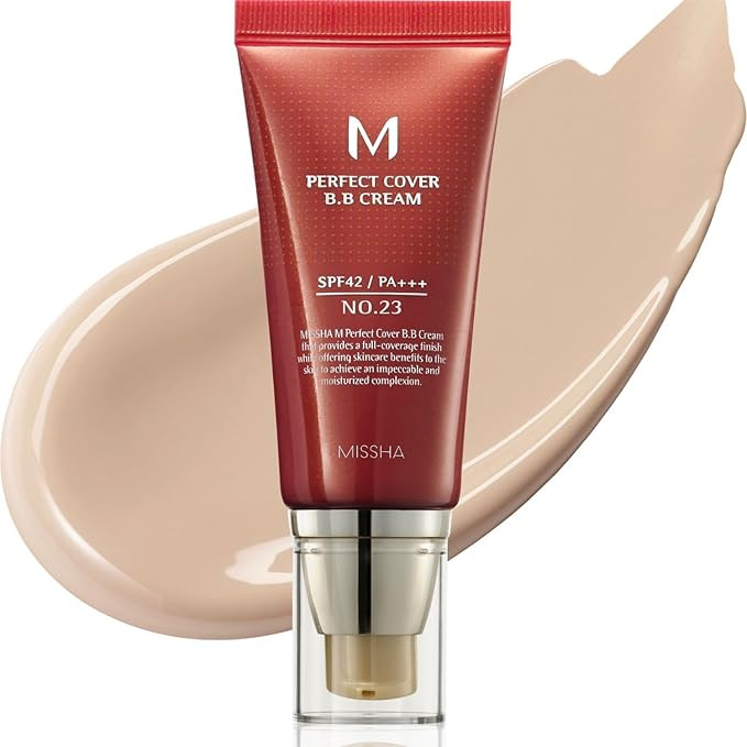 MISSHA M Perfect Cover BB Cream No.23 Natural Beige -Light/Medium with Cool/Neutral Undertone SPF... | Amazon (US)
