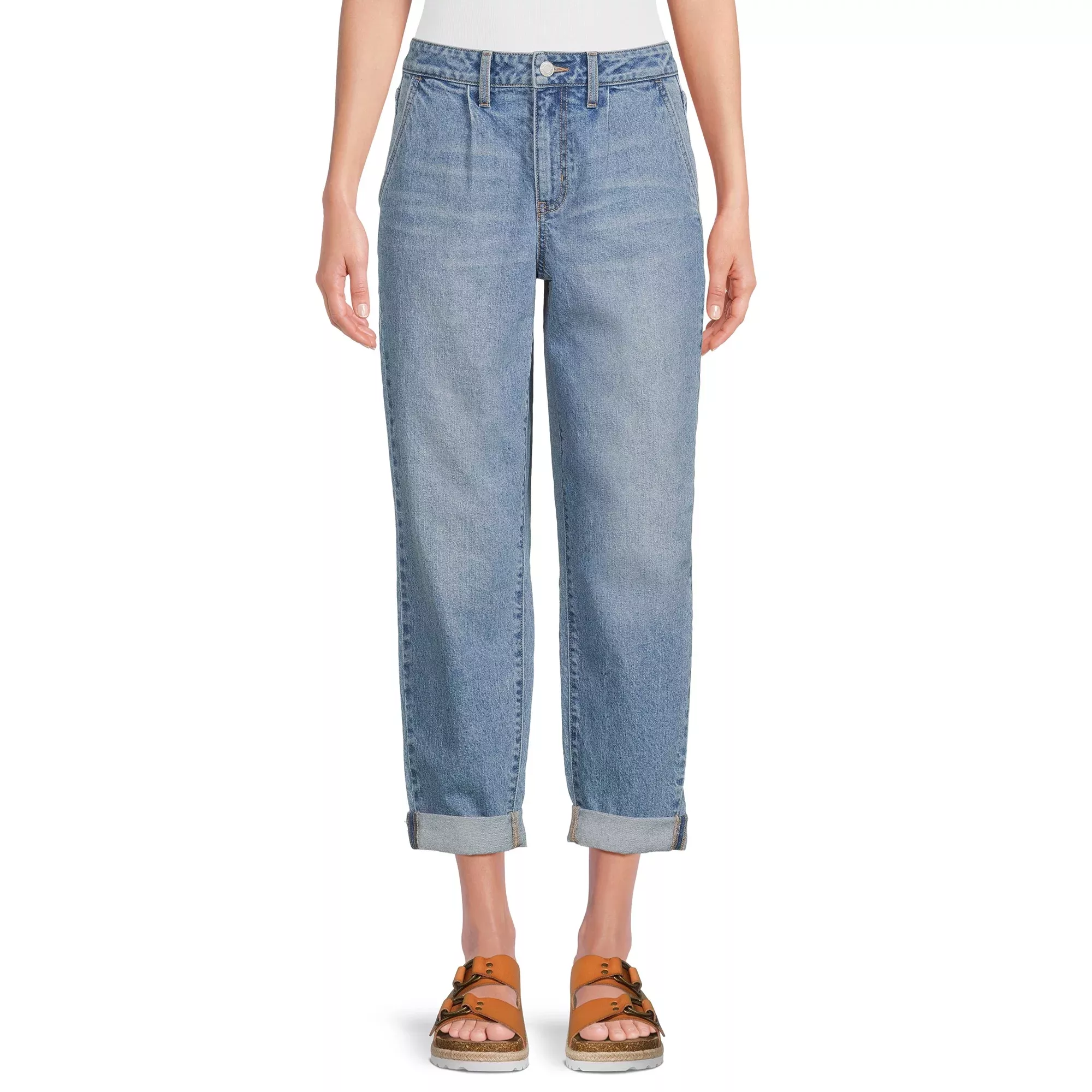 Time and Tru Women's Barrel Jeans 