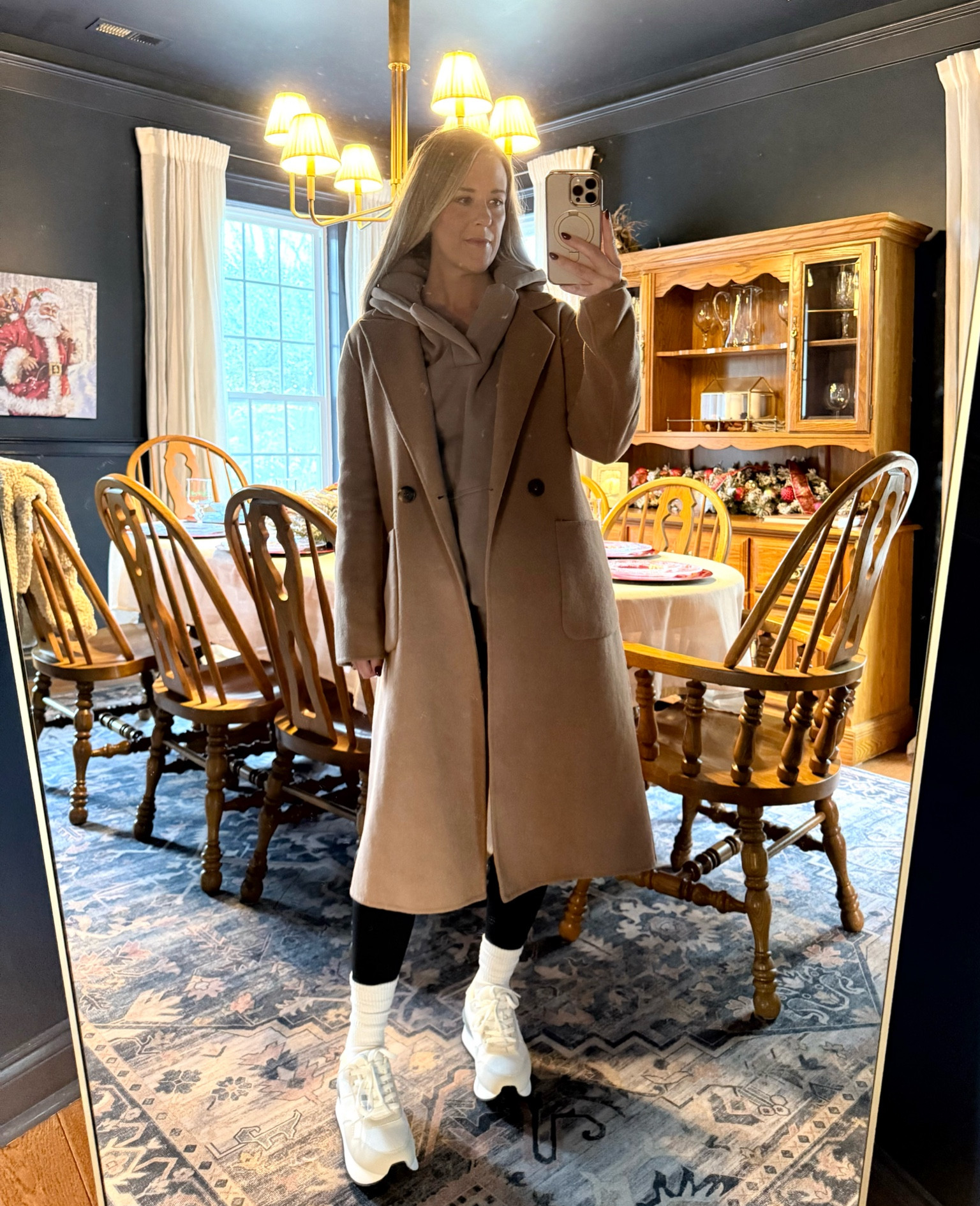 Please ignore the terrible lighting. But, this is what I wore to Winterfest last night. Cozy, warm but still love the way it looked for all the pictures we took. The camel coat is older from Nordstrom but linking similar. 

Camel Coat | Trench Coat | Midi Coat | Casual Outdoor Outfit | Casual Winter Outfit | Winter Leggings Outfit | Winter Mom Style | Casual Luxury | Elevated Casual  

#LTKStyleTip #LTKSeasonal #LTKFindsUnder100