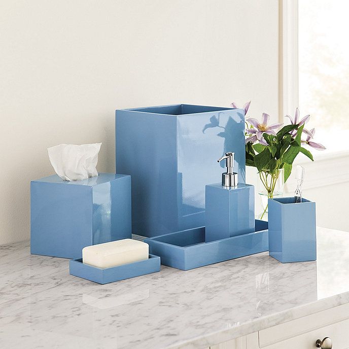 Suzanne Kasler Malaga Bath Accessories - Cornflower | Ballard Designs | Ballard Designs, Inc.