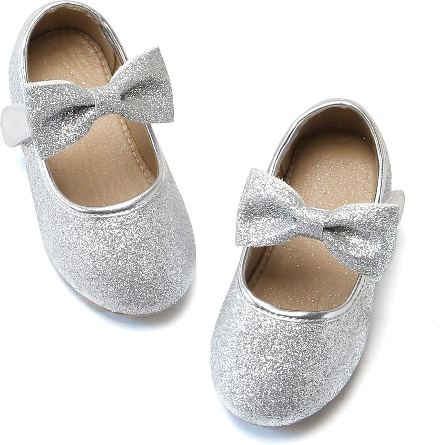 Felix & Flora Toddler Little Girl Dress Shoes - Girl Mary Jane Flats Party School Wedding | Amazon (US)