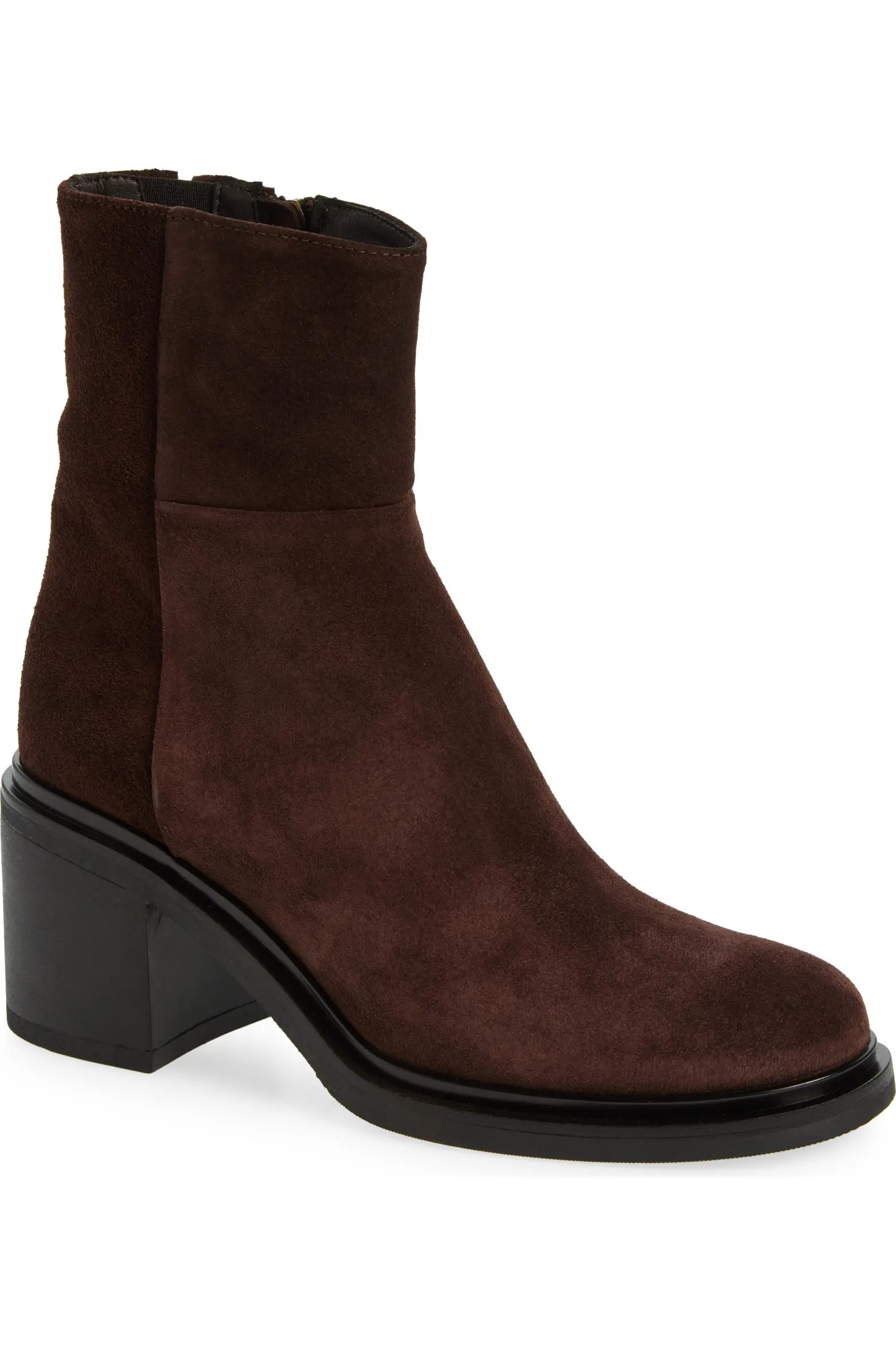 Brennen Genuine Suede Block Heel Bootie (Women) | Nordstrom | Nordstrom