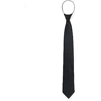 AUSKY Pre-tied Adjustable Zipper Skinny necktie,2.35inch Clip on Slim Ties for men or boys (1 Pack & | Amazon (US)