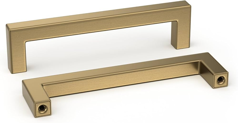 goldenwarm 10 Pack Champagne Bronze Cabinet Pulls Gold Cabinet Handles 5 Inch Champagne Drawer Pu... | Amazon (US)