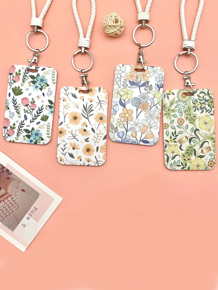 1pc Flower Pattern Random Card Cover | SHEIN