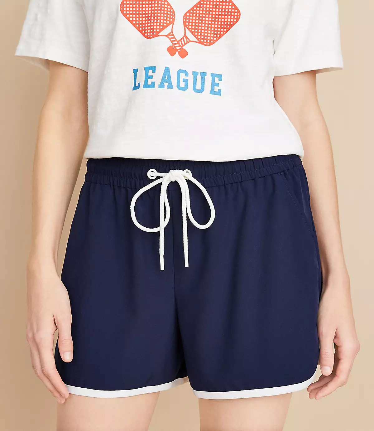 Lou & Grey Tipped Wanderweave Shorts | LOFT