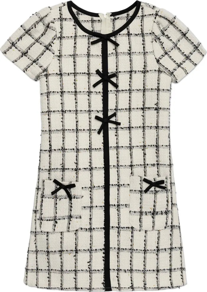 Speechless Kids' Bow Front Bouclé Dress | Nordstromrack | Nordstrom Rack