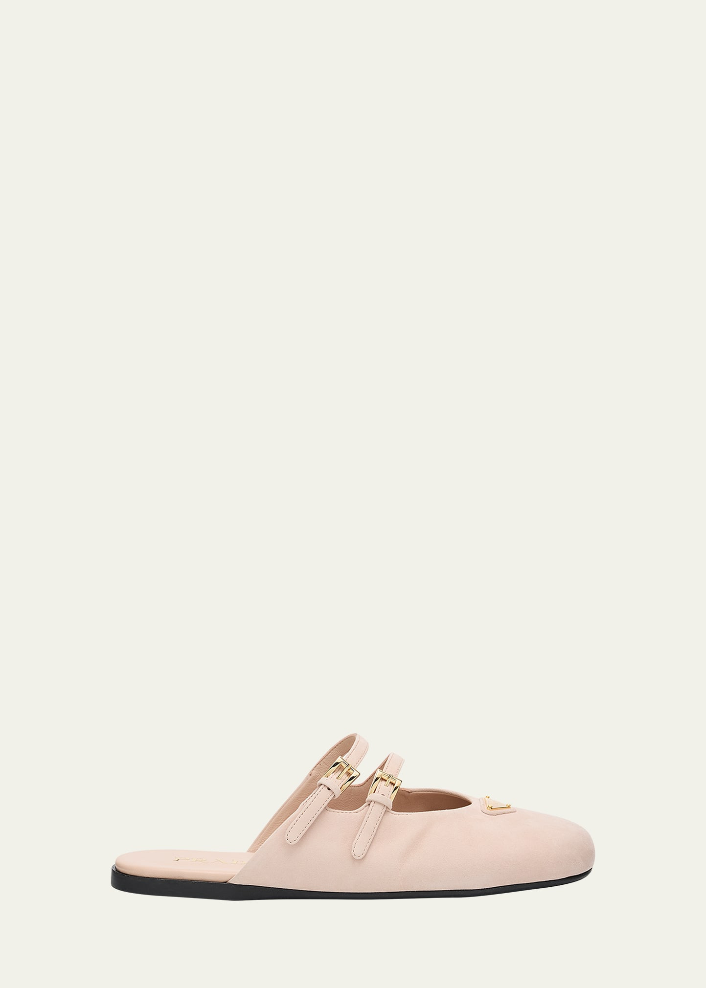 Prada Suede Dual Mary Jane Ballerina Mules | Bergdorf Goodman