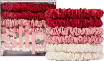Sweetie 6-Pack Skinny Silk Scrunchies | Nordstrom