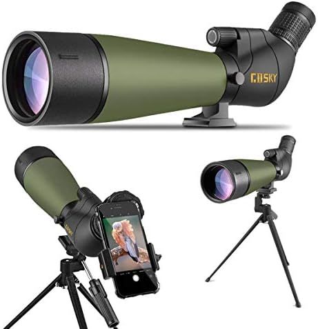 Amazon.com: Gosky Updated 20-60x80 Spotting Scope with Tripod and Carrying Bag and Smartphone Ada... | Amazon (US)