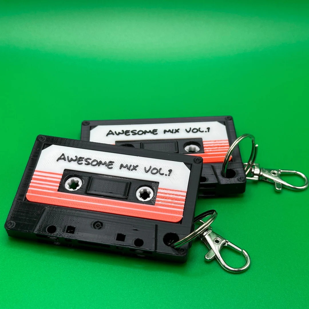 3D Printed Guardians of the Galaxy Awesome Mix Cassette Tape Keychain/zipper Pull - Etsy | Etsy (US)