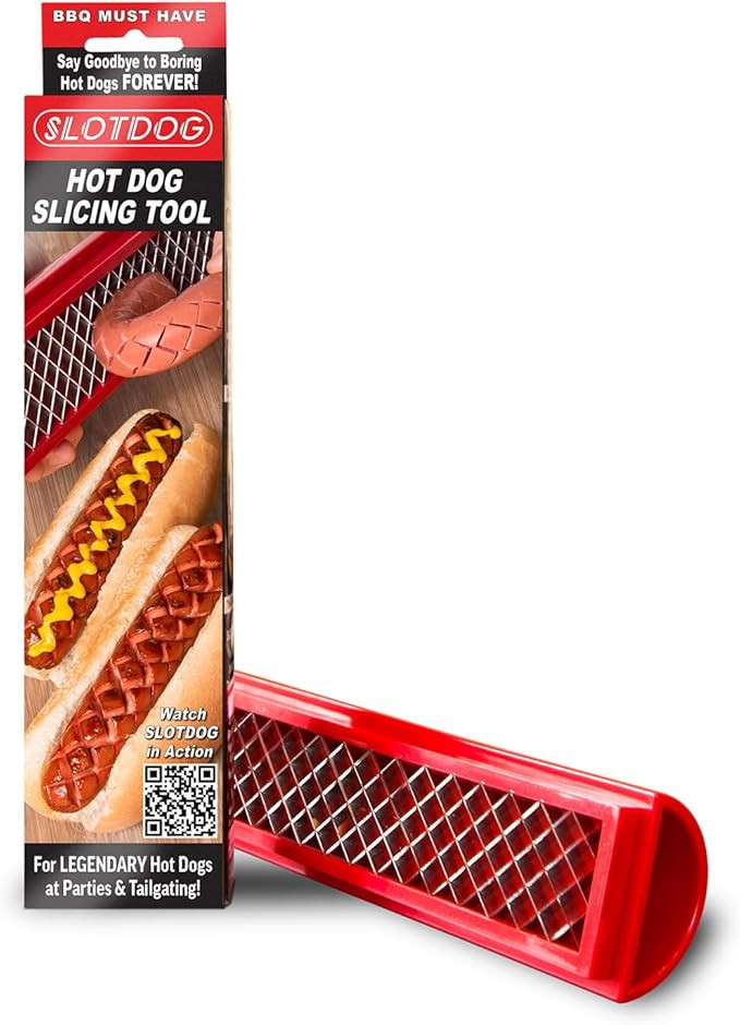 SLOTDOG - Hot Dog Slicing Tool - Stainless Steel Cutter Blades for Kitchen, Grilling, Tailgating,... | Amazon (US)