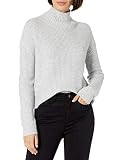 Amazon Brand - Goodthreads Women's Mid-Gauge Stretch Cropped Long Sleeve Funnel Neck Sweater, Light  | Amazon (US)