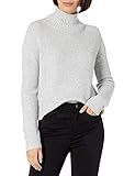 Amazon Brand - Goodthreads Women's Mid-Gauge Stretch Cropped Long Sleeve Funnel Neck Sweater, Light  | Amazon (US)