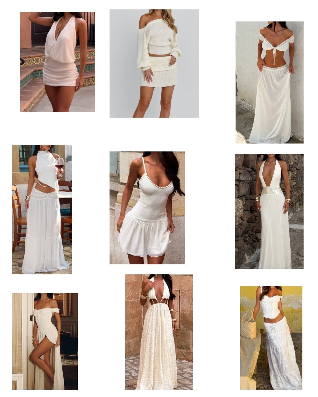 White dress, white dresses, white set

#LTKU