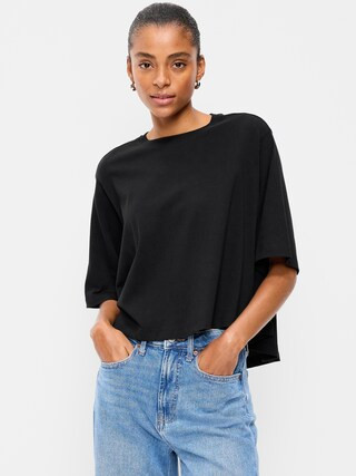 Short-Sleeve Trapeze T-Shirt | Old Navy (US)