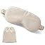 2 Set Pure Linen Sleep Mask Organic Cotton Eye Cover Gift,Linen | Amazon (US)
