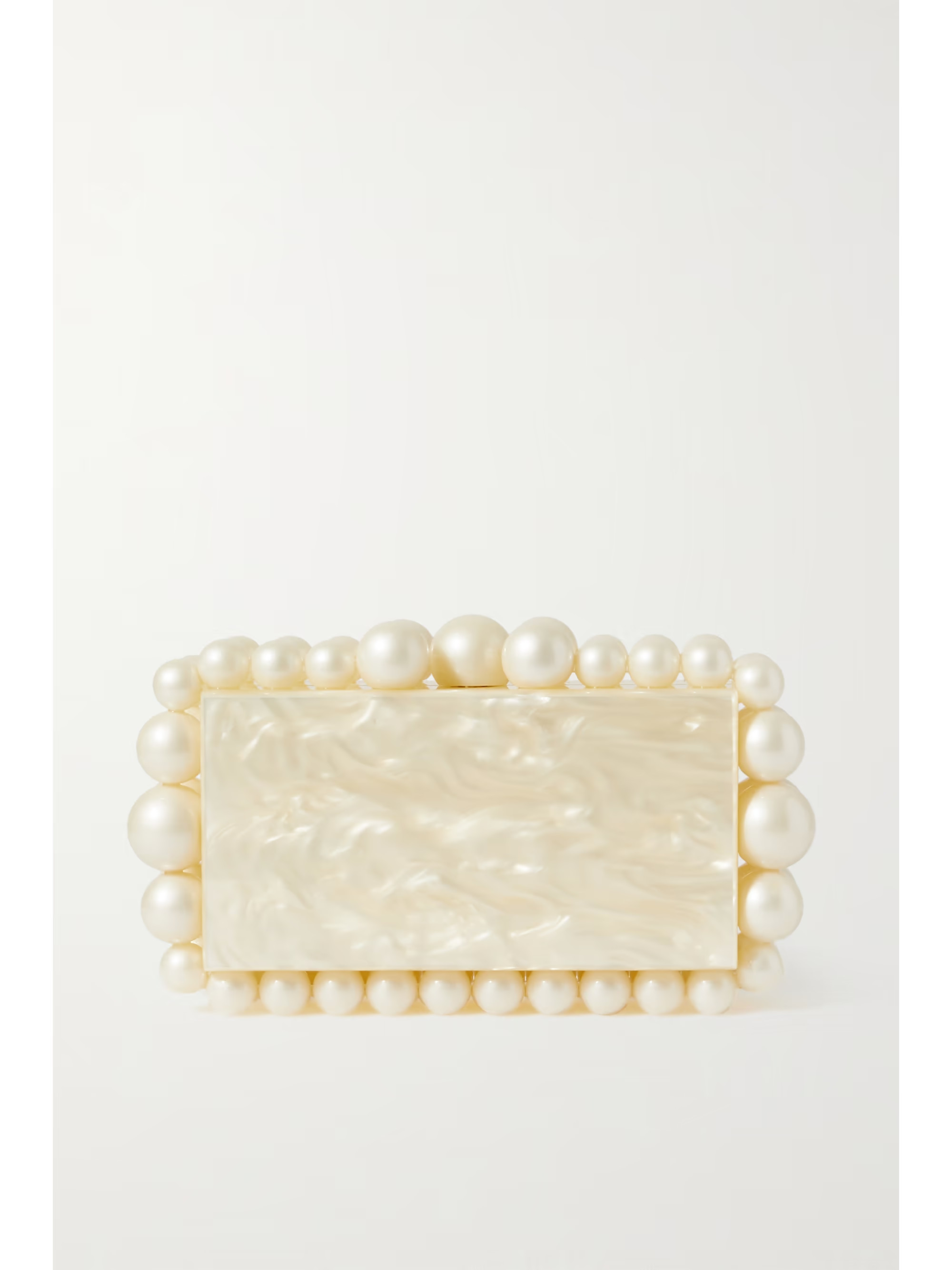 Eos beaded marbled acrylic clutch | NET-A-PORTER (UK & EU)