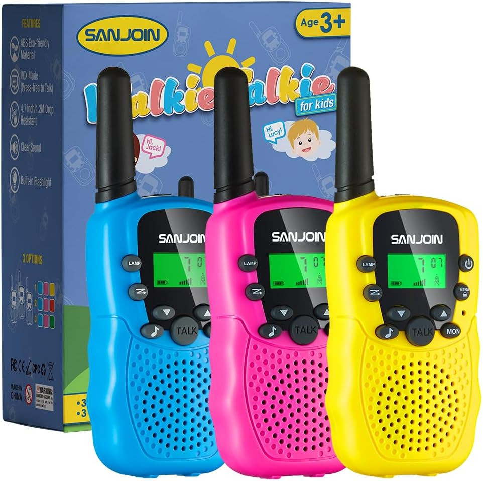Walkie Talkies for Kids Toys for Boys Girls 4-6, 3 Miles Range Walkie Talkie to Camping, Outdoor ... | Amazon (US)