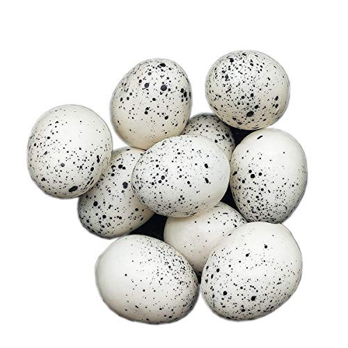 LWINGFLYER 10pcs Artificial Bird Eggs Craft for Home Decor Garden Ornaments Speckled Fake Foam Bird Eggs for Wedding Party Decorative Photography Prop (10) | Amazon (US)