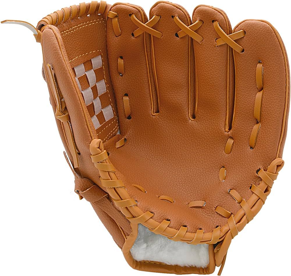 Baseball Glove, Softball Mitt, Baseball Mitt，9.5''-12.5'' for T-Ball Youth Adult Training and B... | Amazon (US)